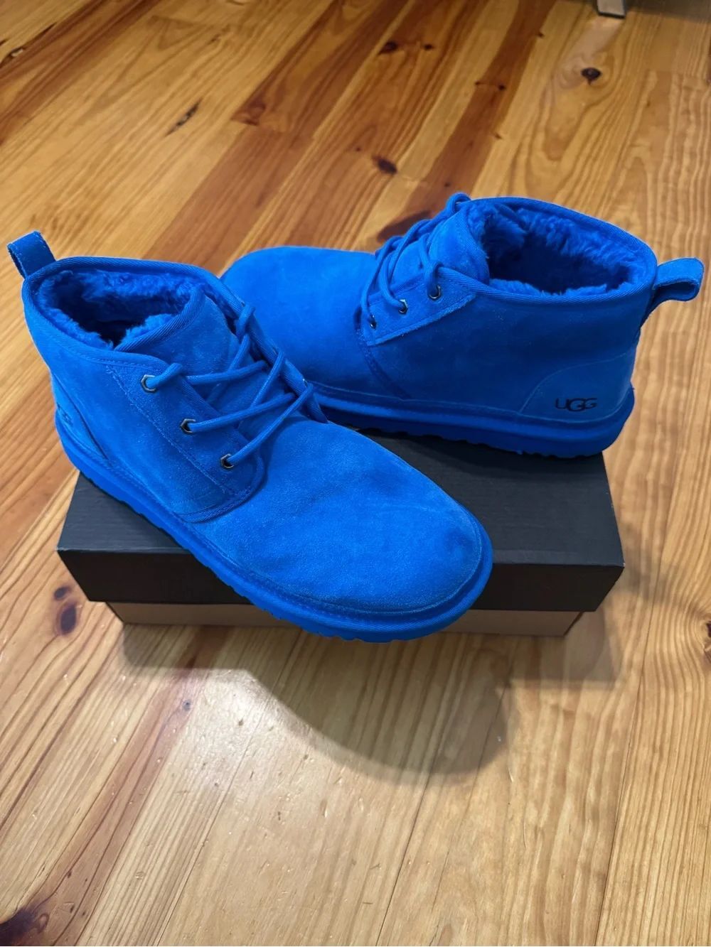 UGG Neumel Men's Chukka Ankle Boot US 11 - Dive Blue Suede